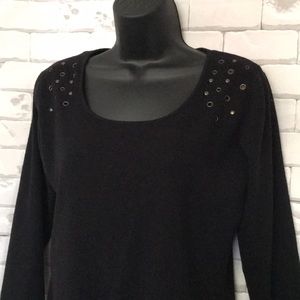 Women’s Cor Works heavyweight top with metal decor